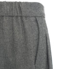 Pantaloni palazzo melange #grigio