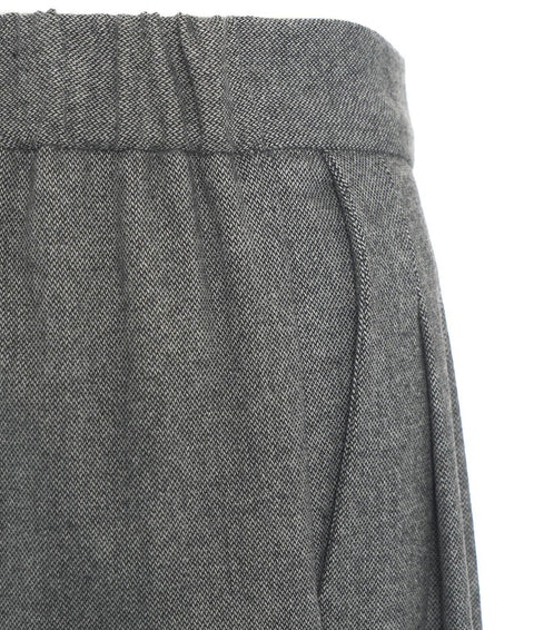 Pantaloni palazzo melange #grigio