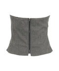 Bustier in misto lana #grigio