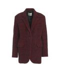 Blazer oversize in tweed #rosso