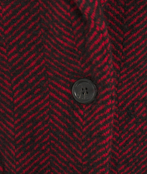 Blazer oversize in tweed #rosso