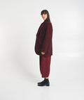 Blazer oversize in tweed #rosso