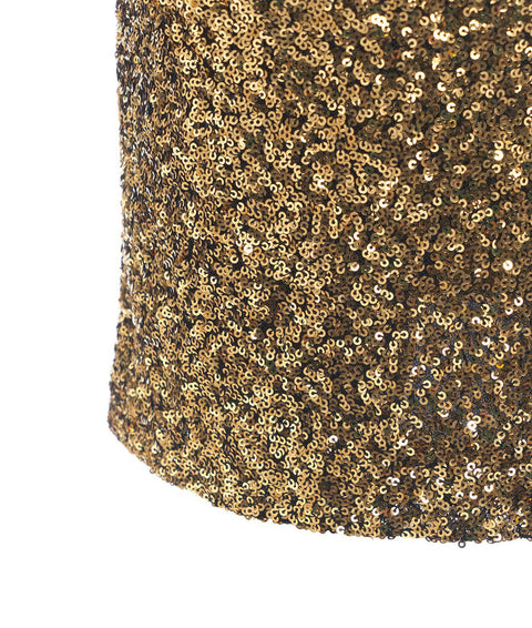 Gonna midi con paillettes #oro