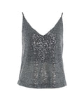 Top con paillettes #argento