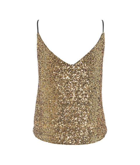 Top con paillettes #oro