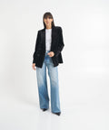 Wide Leg Jeans 'The Hustler Roller Fray' #blu