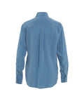 Camicia in seta #blu