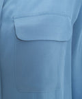 Camicia in seta #blu