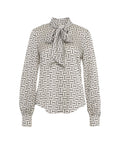 Camicia con collo a fiocco #bianco