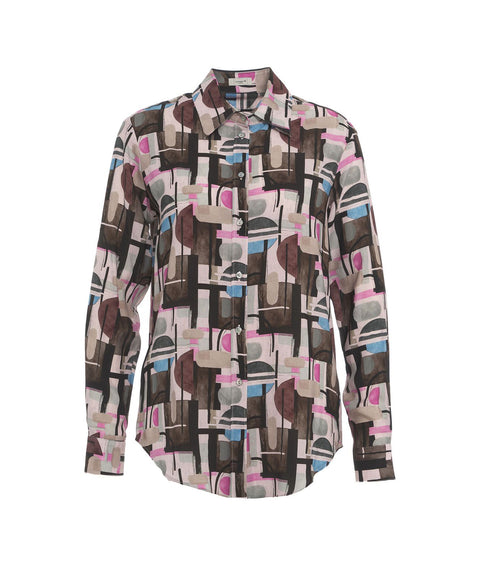 Camicia stampa retro #multicolore