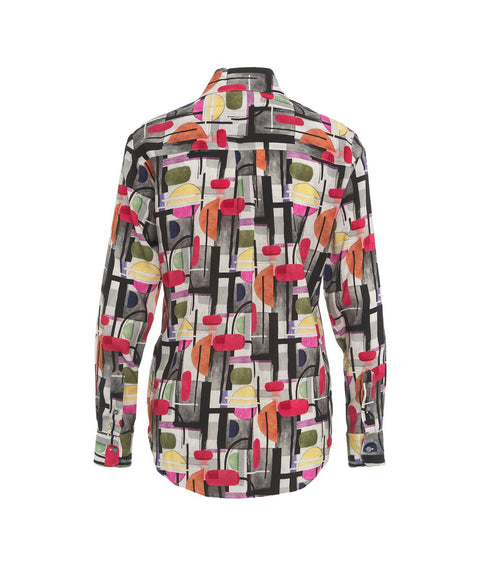 Camicia stampa retro #multicolore