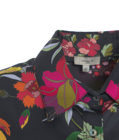 Blusa con stampa floreale #multicolore