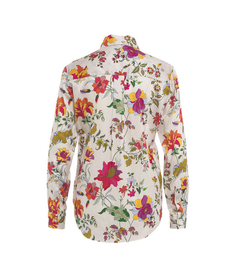 Blusa con stampa floreale #multicolore