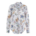 Blusa con stampa floreale #blu