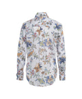 Blusa con stampa floreale #blu