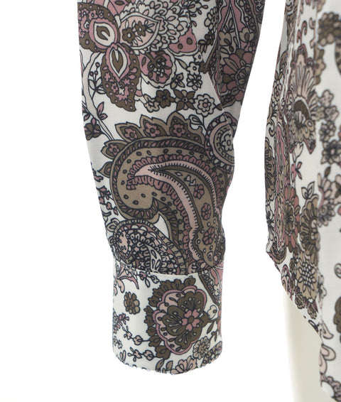 Camicetta con stampa paisley #rosa