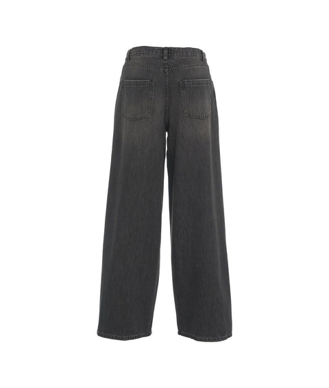 Wide leg jeans #nero