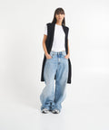 Wide leg jeans #nero