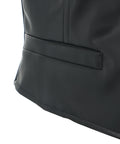 Gilet in ecopelle #nero