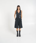 Gilet in ecopelle #nero