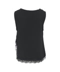 Top con pizzo #nero