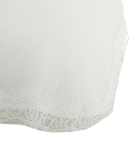 Top con pizzo #bianco