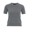 T-shirt in maglia #grigio