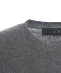 T-shirt in maglia #grigio