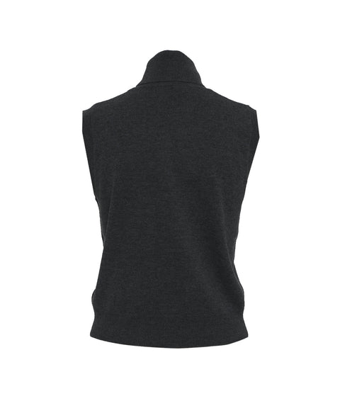 Gilet dolcevita in maglia #nero