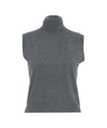 Gilet dolcevita in maglia #grigio