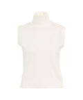 Gilet dolcevita in maglia #bianco