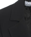 Einreiher Blazer mit Taillenband #nero