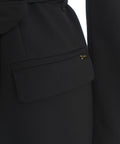 Einreiher Blazer mit Taillenband #nero