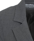 Blazer monopetto con cintura in vita #grigio