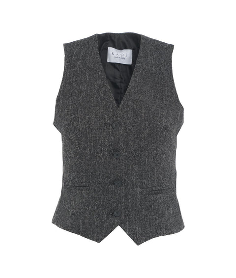 Gilet monopetto #nero