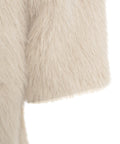 Cappotto in pelliccia ecologica #beige