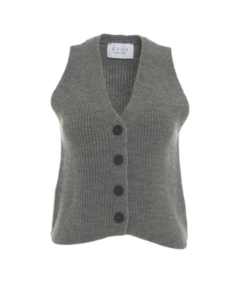 Gilet in maglia #grigio