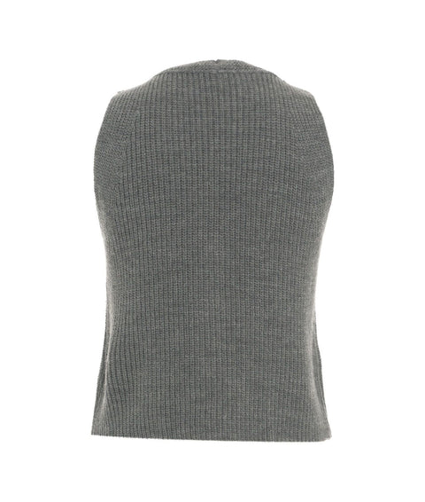 Gilet in maglia #grigio