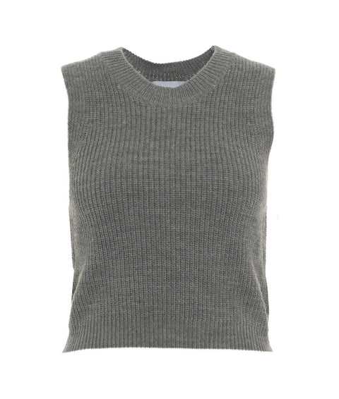 Gilet in maglia #grigio