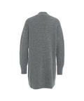 Cardigan a maglia in misto lana #grigio