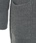 Cardigan a maglia in misto lana #grigio