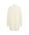 Cardigan a maglia in misto lana #bianco