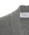 Maxi cardigan in maglia #grigio