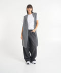 Maxi cardigan in maglia #grigio