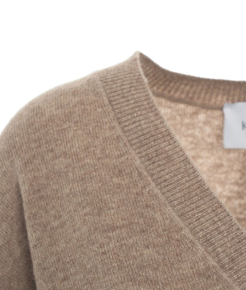 Pullover in maglia #marrone