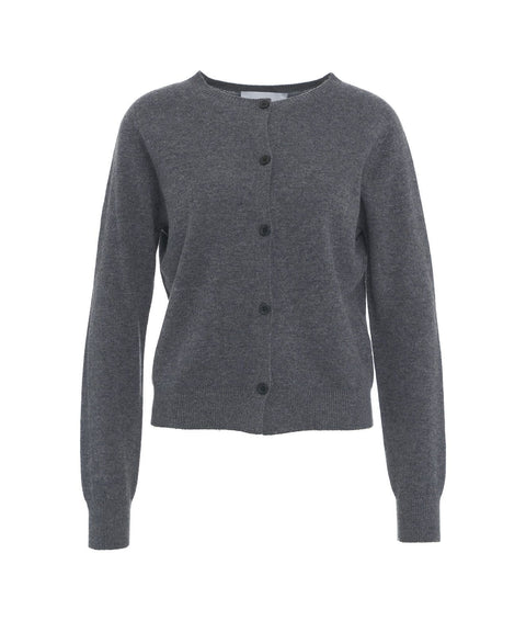 Set: Cardigan e t-shirt in lana #grigio