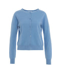 Set: Cardigan e t-shirt in lana #blu