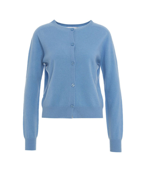 Set: Cardigan e t-shirt in lana #blu