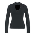 Maglione in maglia con cut out #nero