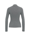 Maglione in maglia con cut out #grigio